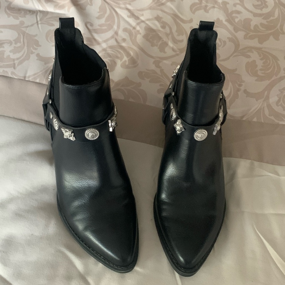 Forever 21 Short Boots with Silver detailing